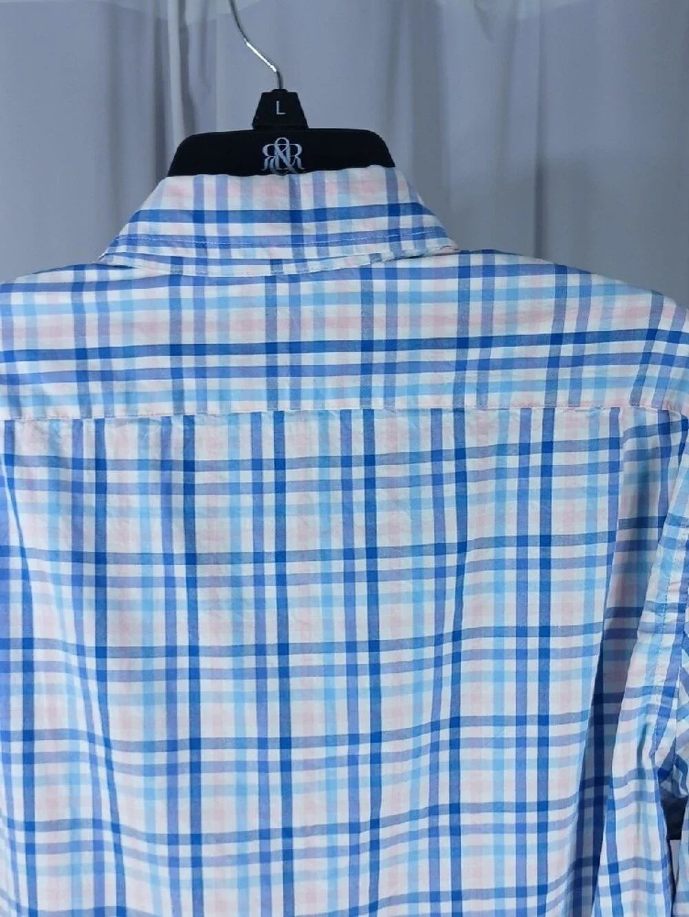 J. Crew NEW Men’s Light Blue,  pink and White Plaid cotton Dress Shirt